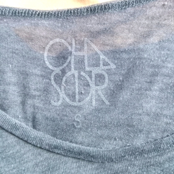 🩶💛🧡 NWOT Womens Cha Sor Pink Floyd Blouse Small Lightweight Sheer Concert - Picture 2 of 4